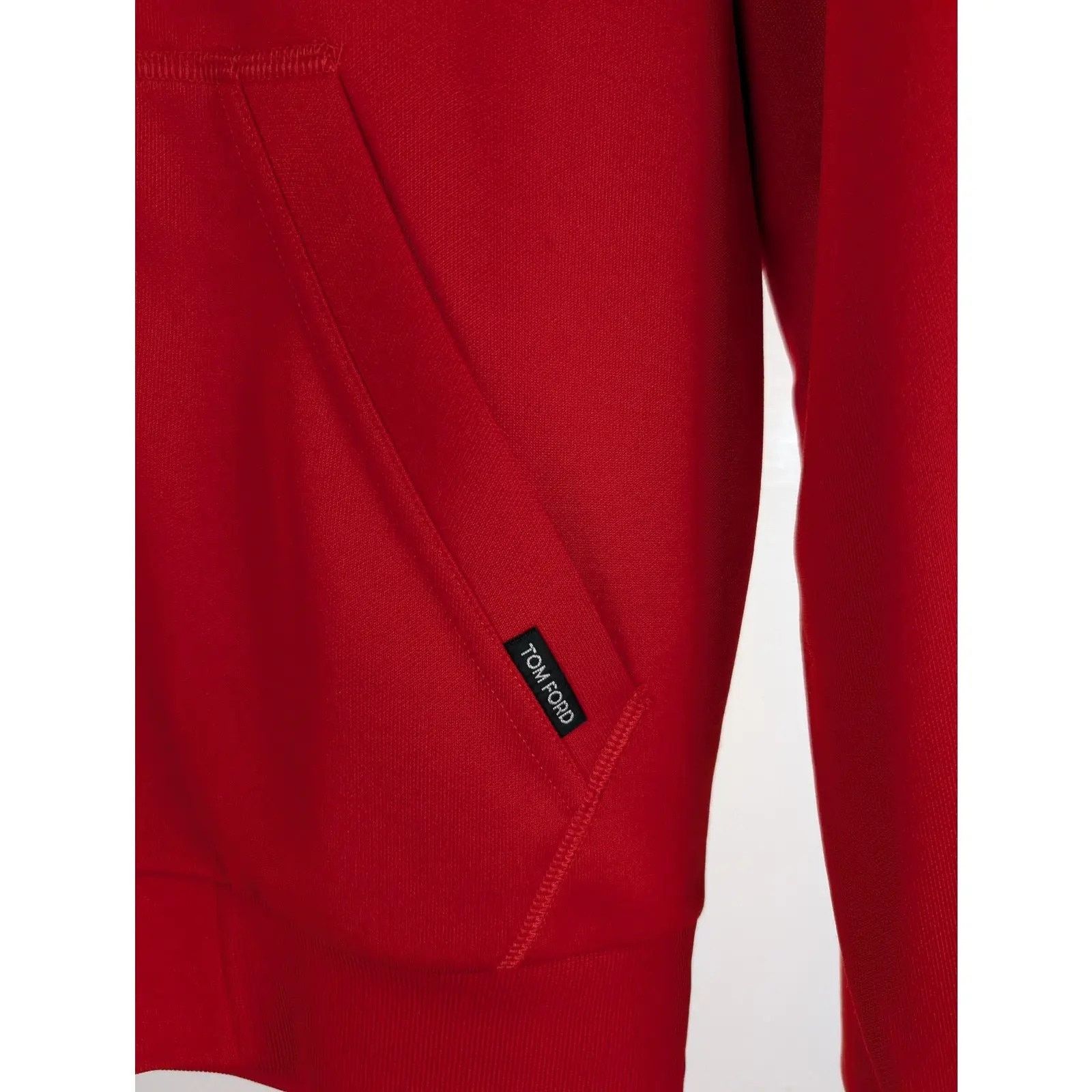 Tom Ford o1rshd1 Cut And Sewn Full Zip Knitted Sweater in Red Size US M / EU 48-50 / 2 - 8 Thumbnail