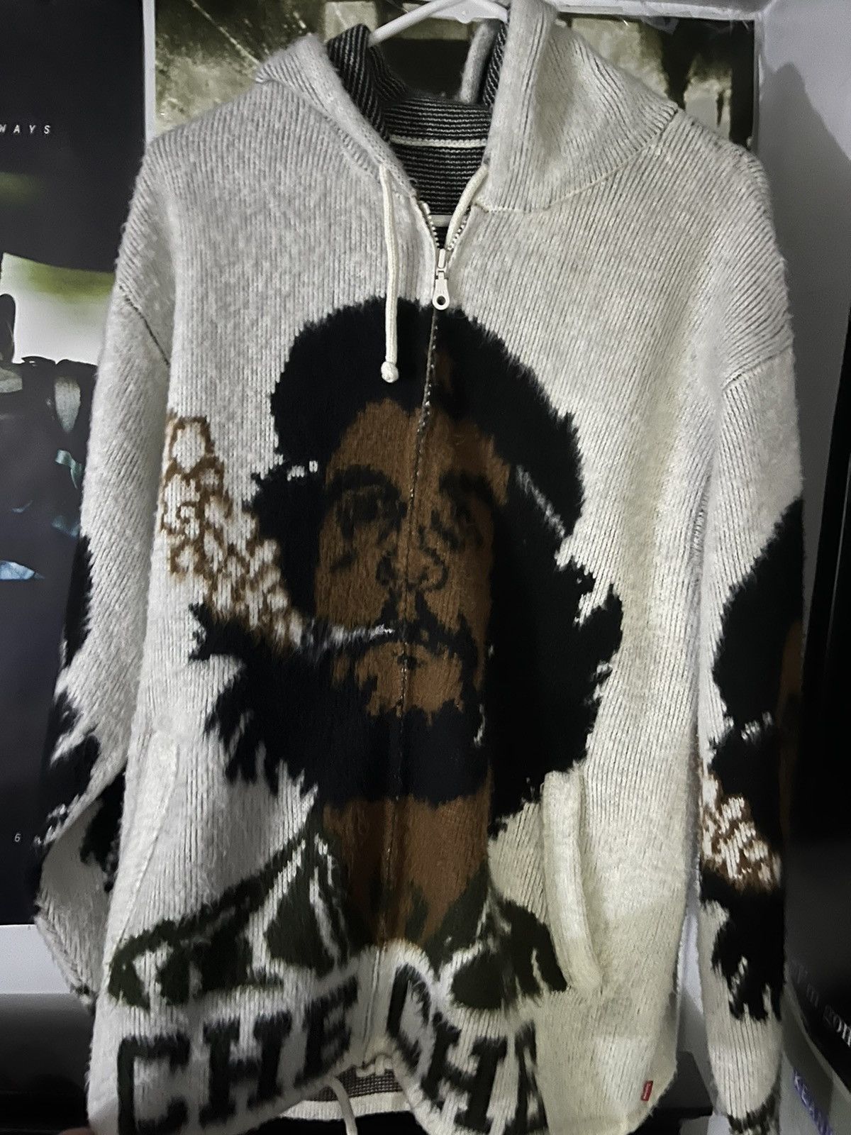 Supreme Che Guevara Hooded-Zip Up Sweater | Grailed