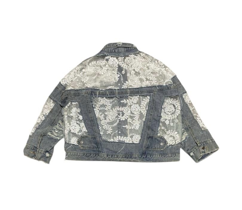 If Six Was Nine RARE💥Vintage Custome Made Denim Jacket Nice Design Size US M / EU 48-50 / 2 - 4 Thumbnail