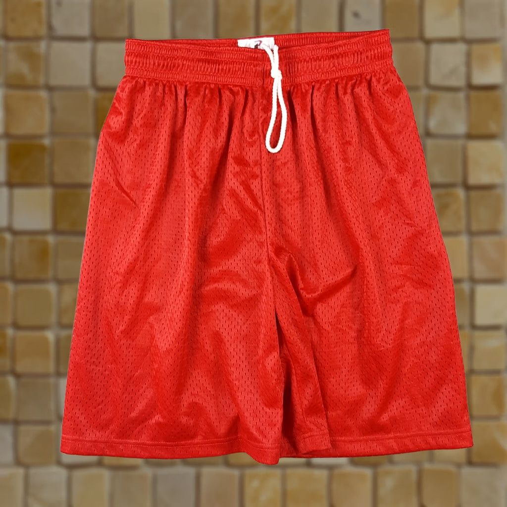 Vintage VINTAGE Basketball Shorts Men's Size S Retro Drawstring Gym Workout Red Stretch Waist Size US 29 - 1 Thumbnail