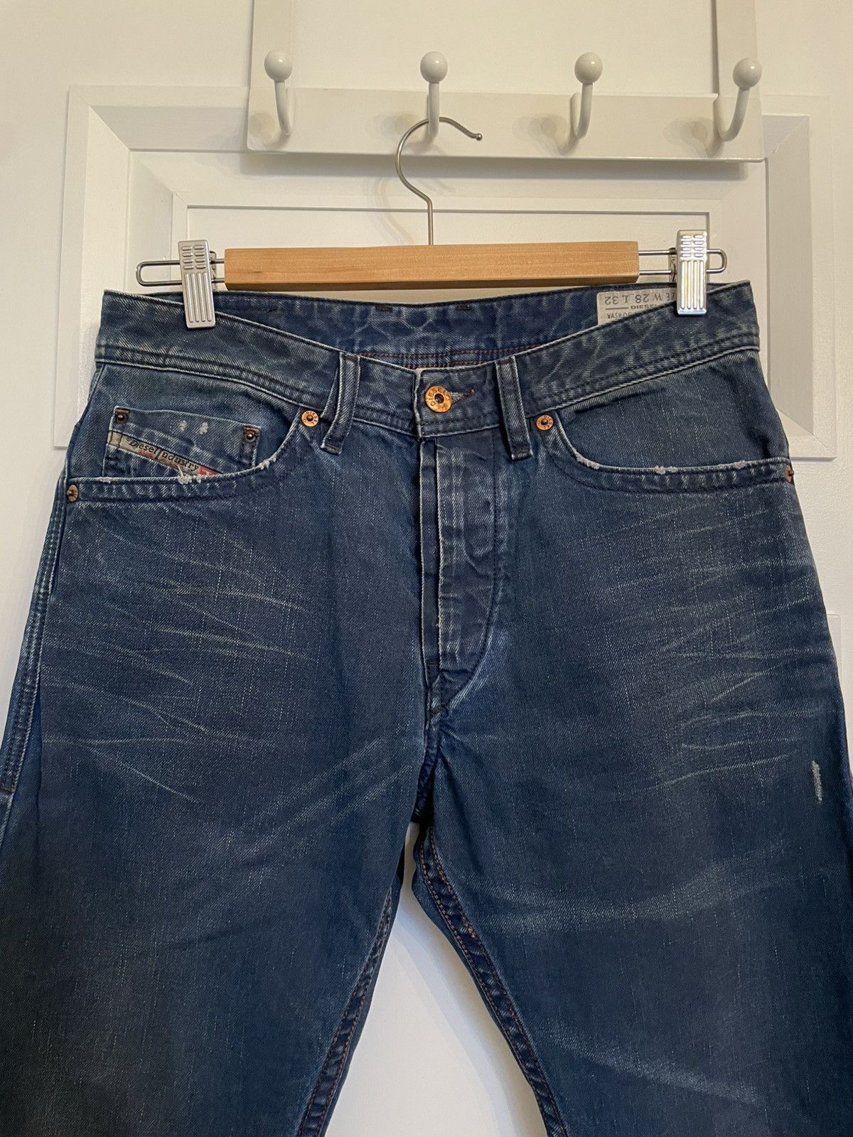 Diesel Diesel Braddom washed regular slim - Carrot deep navy jean Size US 28 / EU 44 - 2 Thumbnail