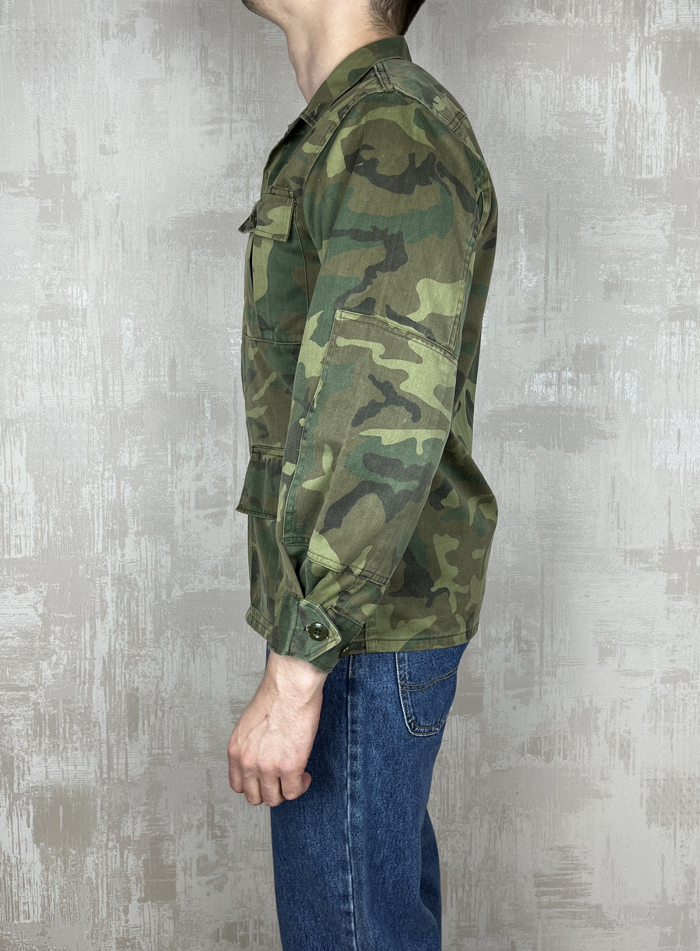 Vintage 80's Vintage Spanish Army Armada Espanola Woodland Jacket Size US S / EU 44-46 / 1 - 13 Thumbnail