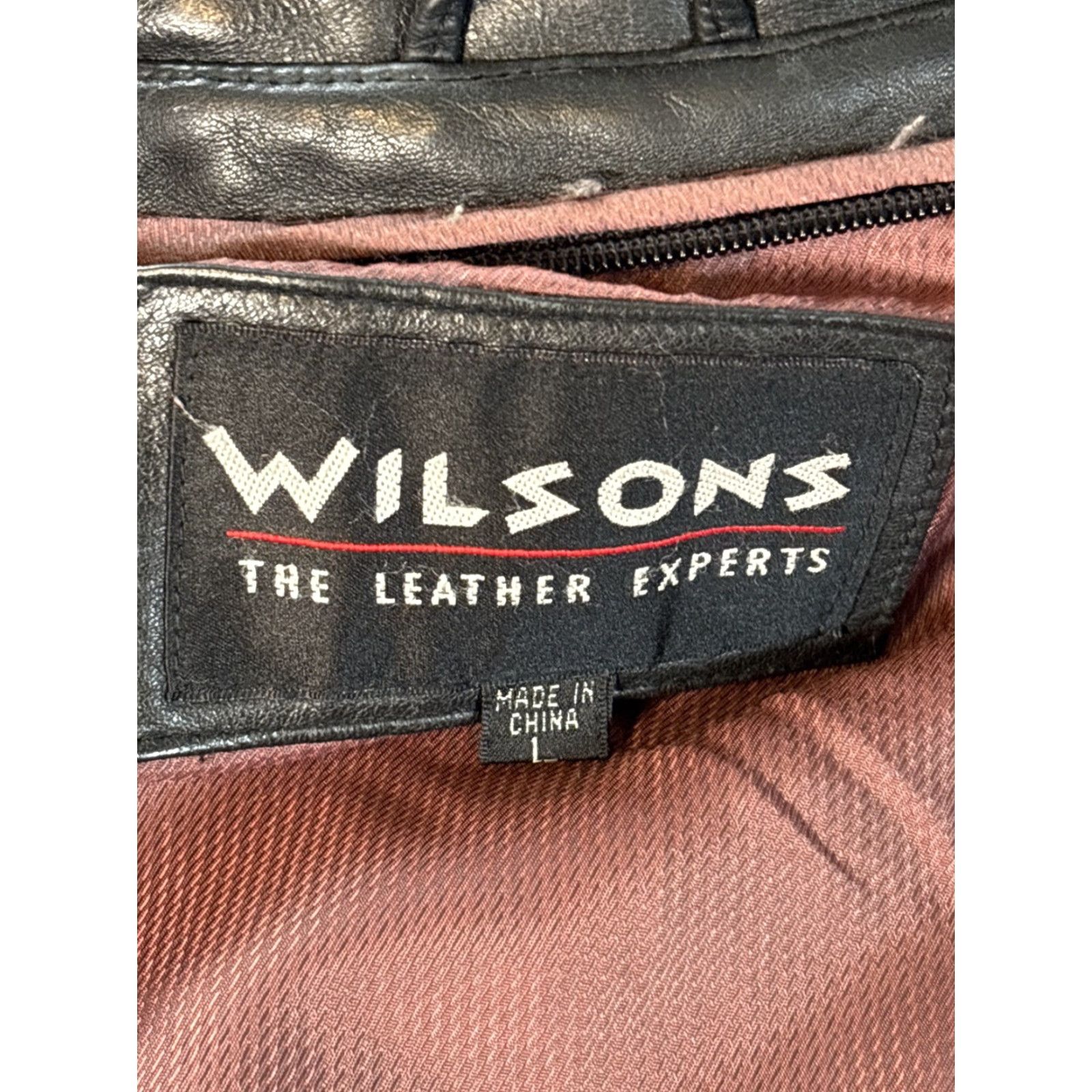 Vintage VINTAGE Wilsons Leather Bomber Jacket Mens L Black Thinsulate Thermal Lined Biker Size US L / EU 52-54 / 3 - 5 Thumbnail