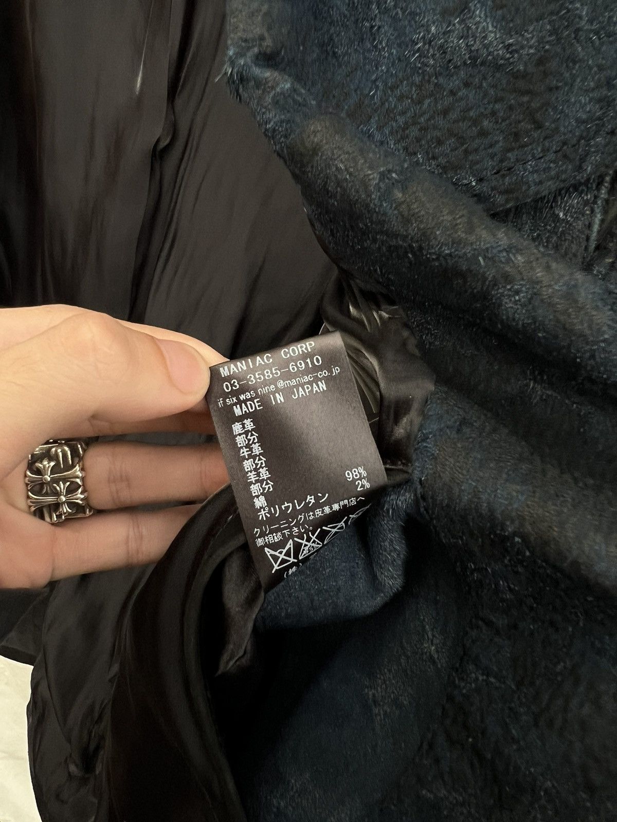 If Six Was Nine If Six Was Nine asymmetric cut leather hair blazer Size 46S - 13 Thumbnail