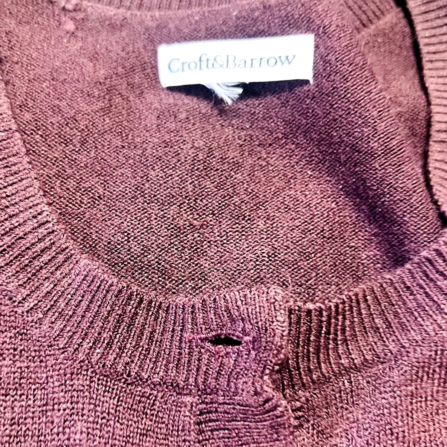 Croft & Barrow VINTAGE Croft & Barrow Long Sleeve Button Front Cardigan Sweater Outdoor Lounge Purple Size L / US 10 / IT 46 - 4 Thumbnail