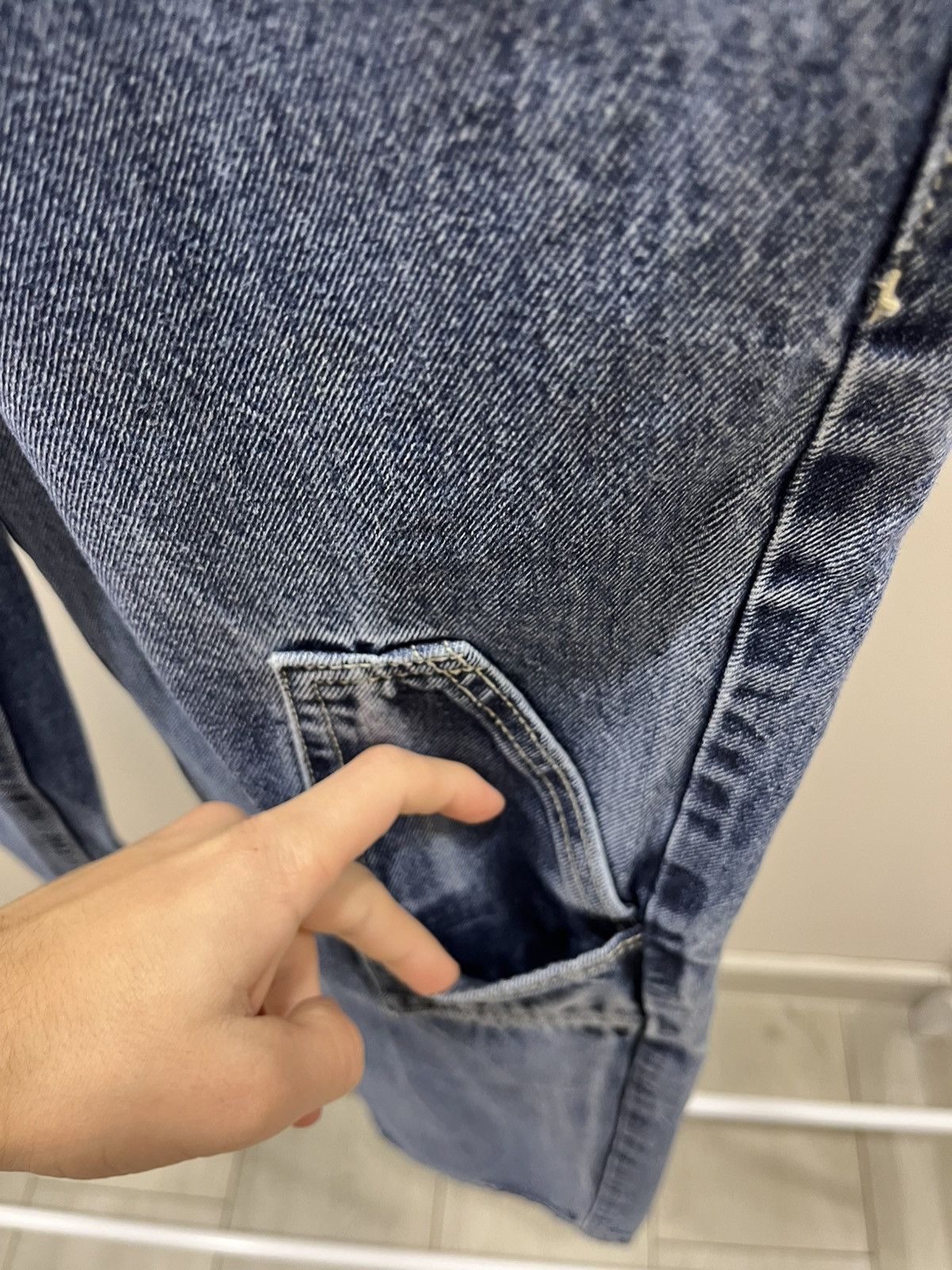 Southpole Crazy Vintage Y2K Blue Southpole Jeans Embroidered Baggy USA Size US 31 - 8 Thumbnail
