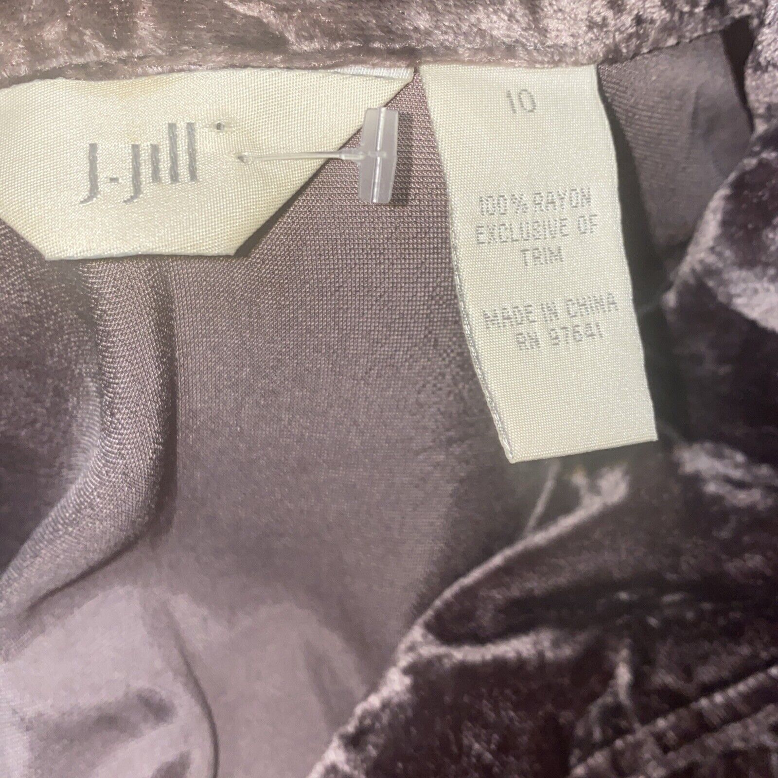 J. Jill j.jill Sz 10 Rich Plush Velvet Brown Jacket Size L / US 10 / IT 46 - 8 Thumbnail