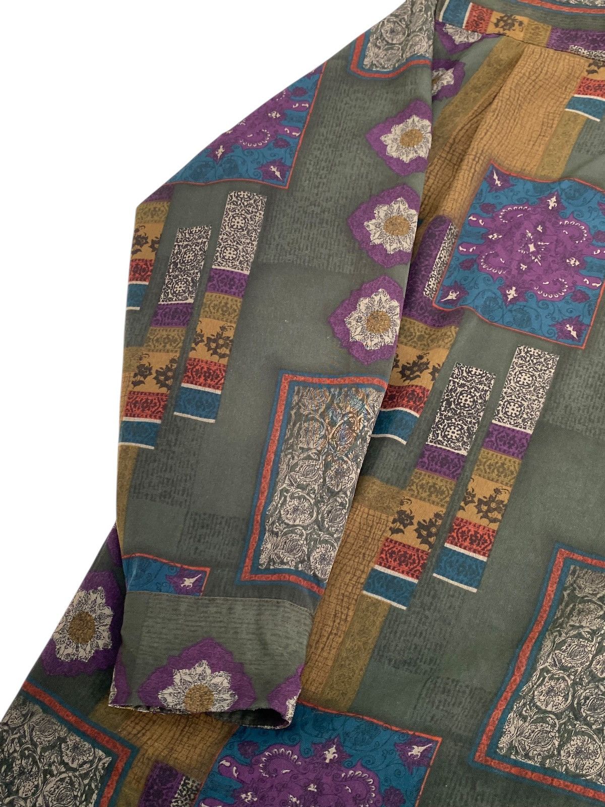 Vtg Craysun Silk Shirt Button Up