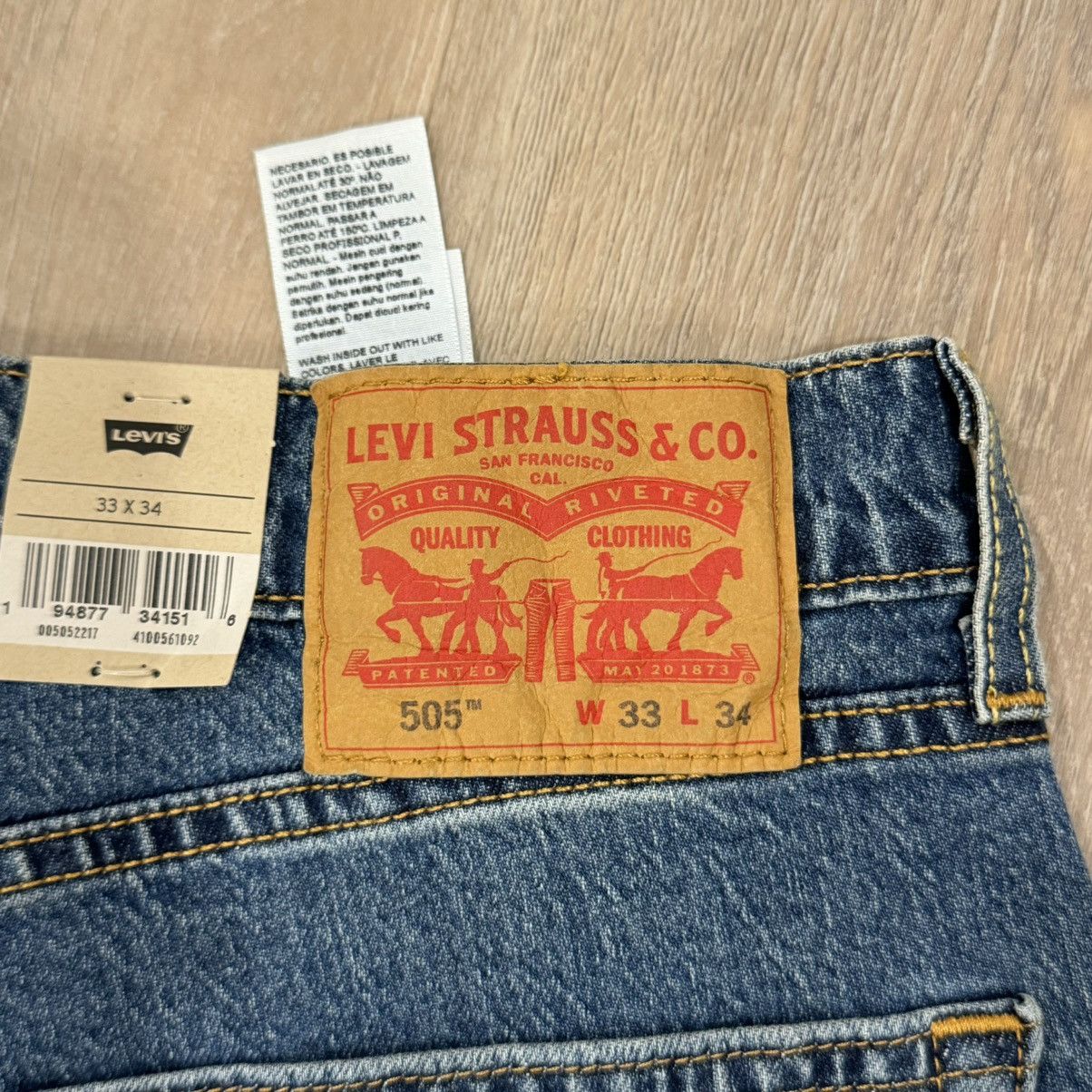 Levi's Levi 505 Regular Eco Ease Jeans Size US 33 - 6 Thumbnail