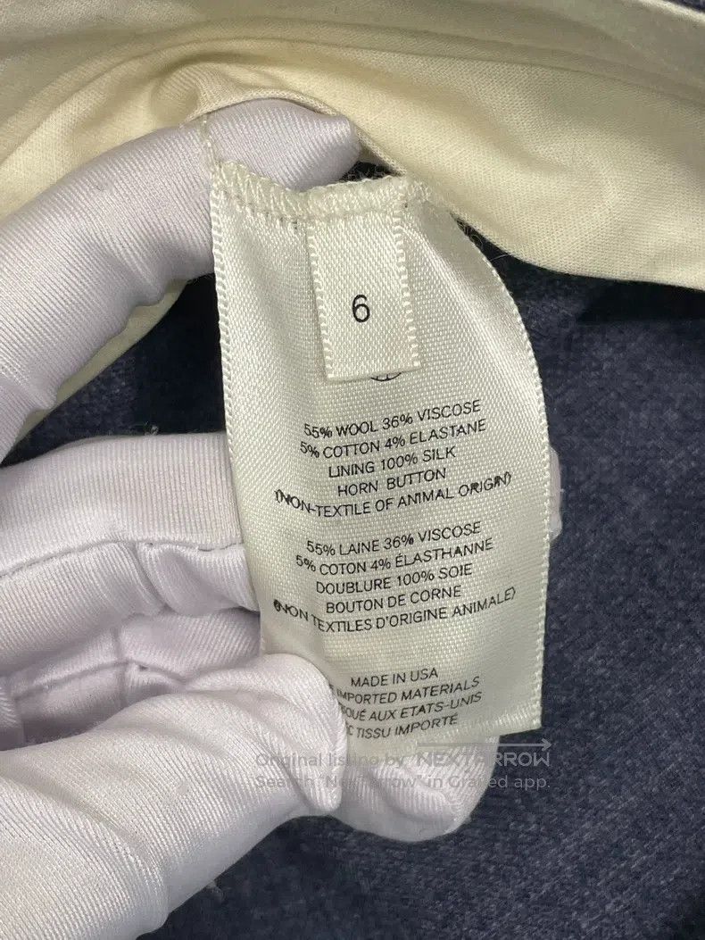 The Row The row size 6 Grey blue wool cotton trousers Size 26" / US 2 / IT 38 - 4 Thumbnail