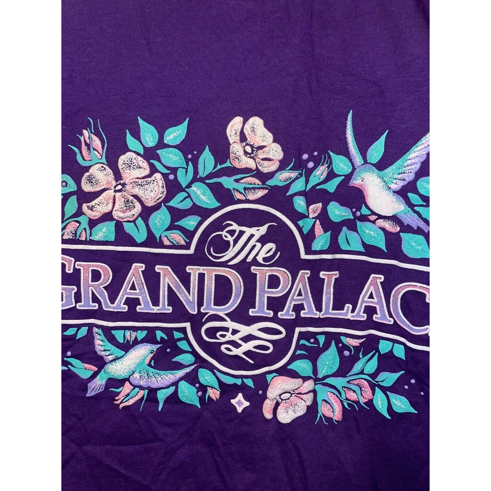 Jerzees Vintage The Grand Palace Shirt Purple Tee VTG 90s L Large Size US L / EU 52-54 / 3 - 5 Thumbnail