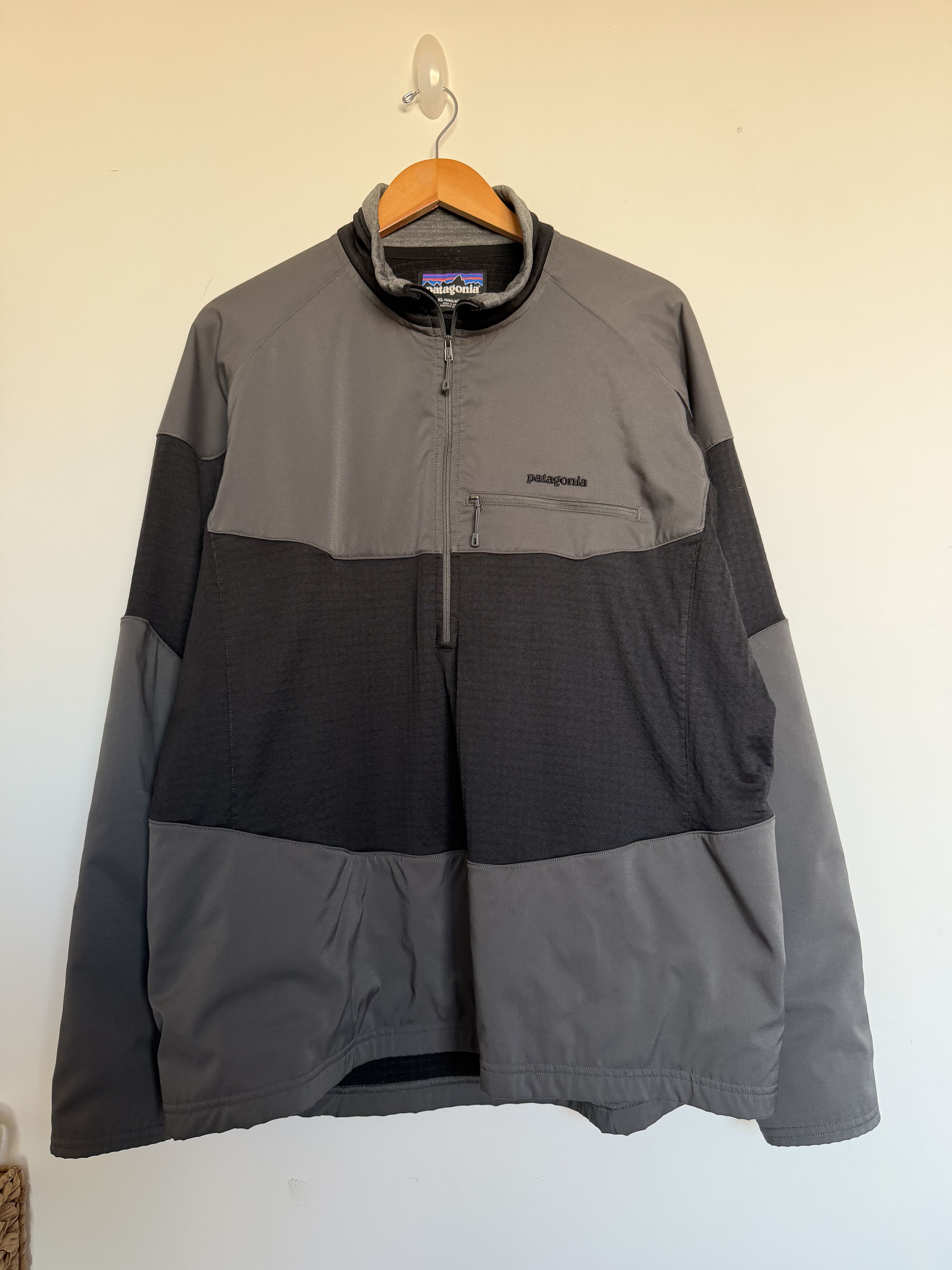 Patagonia Patagonia Polartec Power Dry Pullover Jacket Grey Black XL Size US XL / EU 56 / 4 - 3 Thumbnail