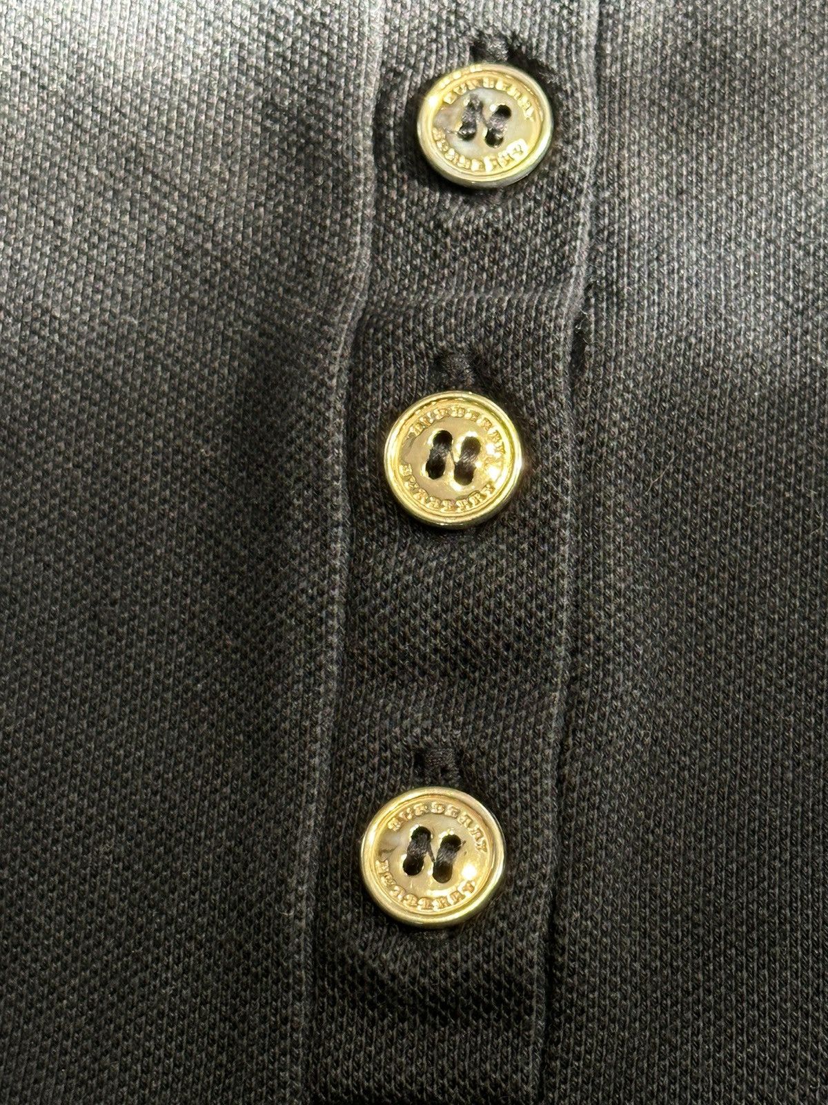 Burberry × Vintage 🐜 Burberry London Nova Check Cotton Longsleeve Polo Shirt Size S / US 4 / IT 40 - 3 Thumbnail