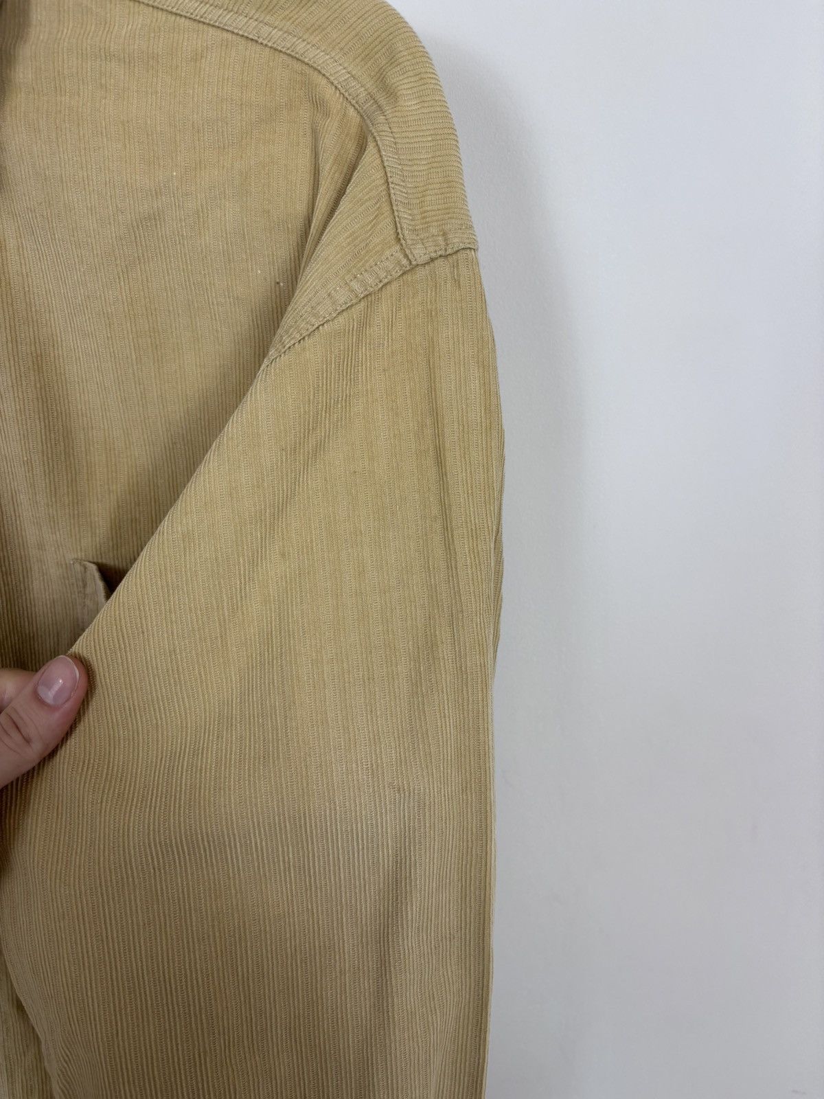 Moschino Vintage 1990s Moschino Jeans Corduroy Long Sleeve Shirt Size US M / EU 48-50 / 2 - 11 Thumbnail