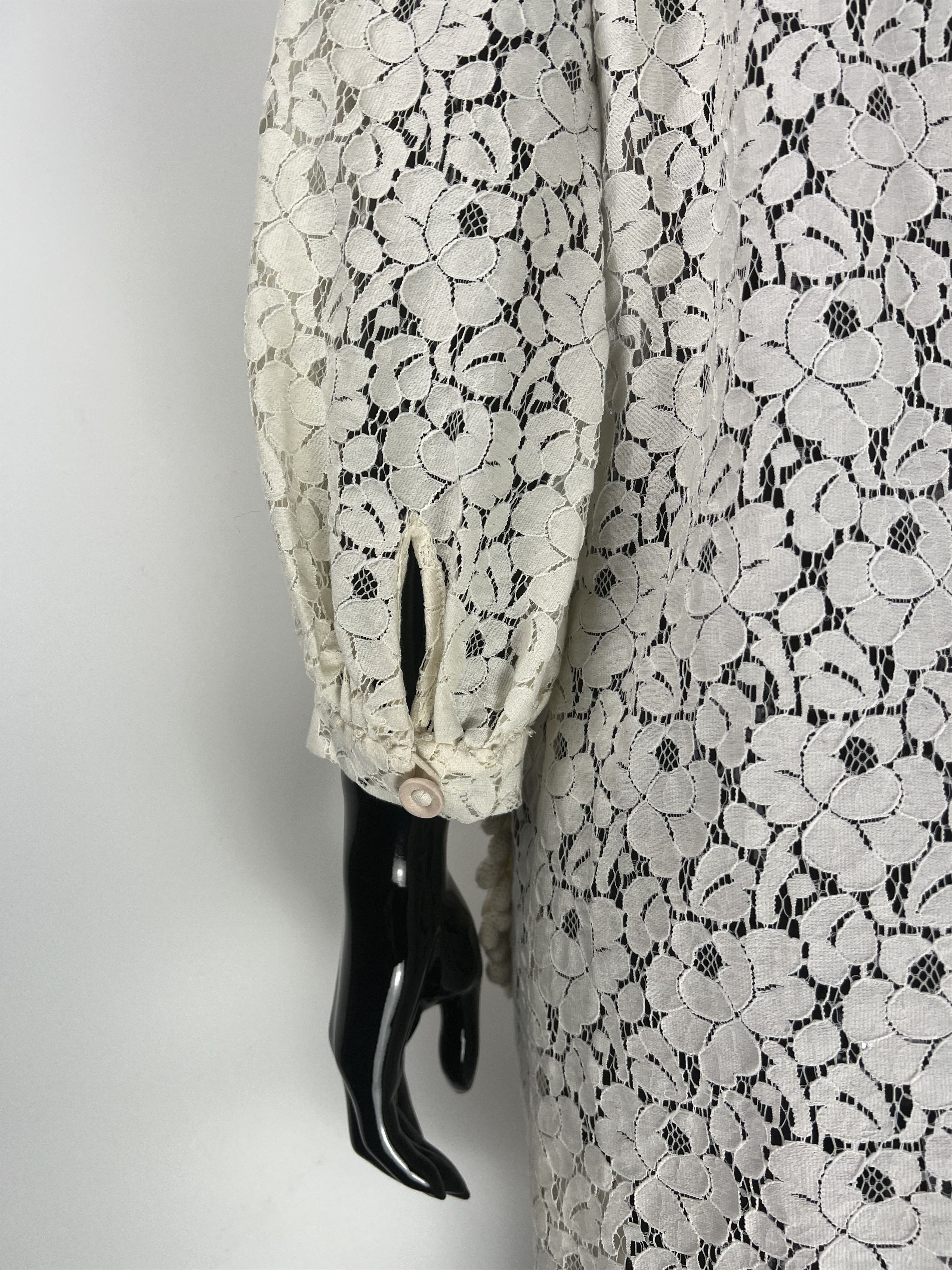 3.1 Phillip Lim 3.1 Phillip Lim Ivory Lace Floral Mini Shift Dress Size 6 Size M / US 6-8 / IT 42-44 - 4 Thumbnail