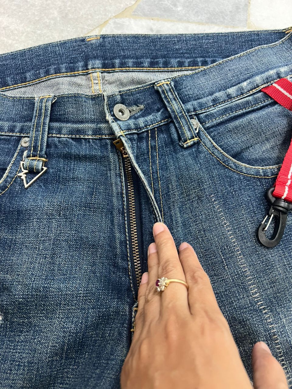 WHIZ LIMITED Vintage Whiz Limited Distressed Selvedge Denim Jeans Size US 34 / EU 50 - 4 Thumbnail