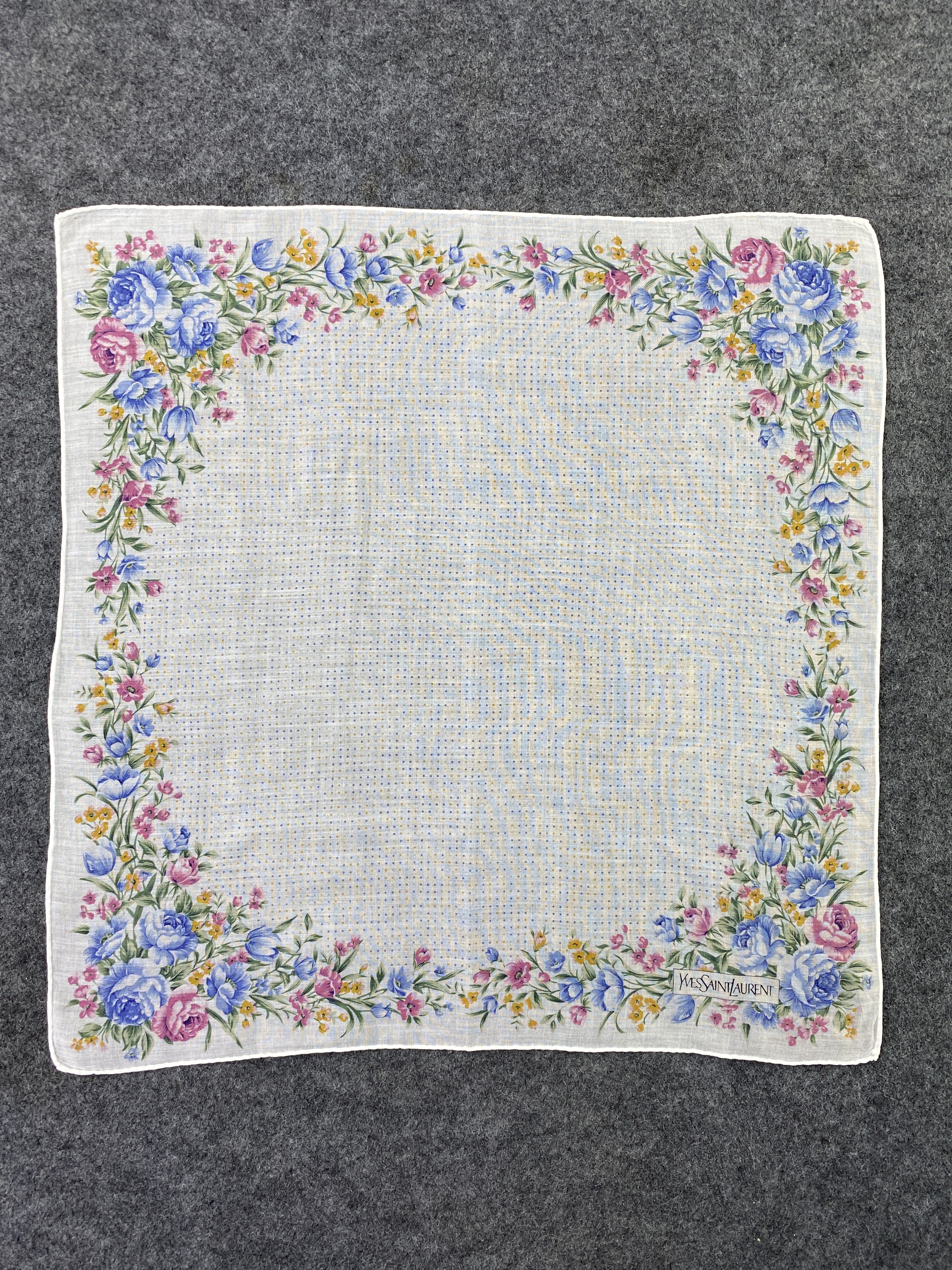 Vintage × Yves Saint Laurent Yves Saint Laurent Handkerchief / Bandana / Neckerchief-B169 Size ONE SIZE - 3 Thumbnail