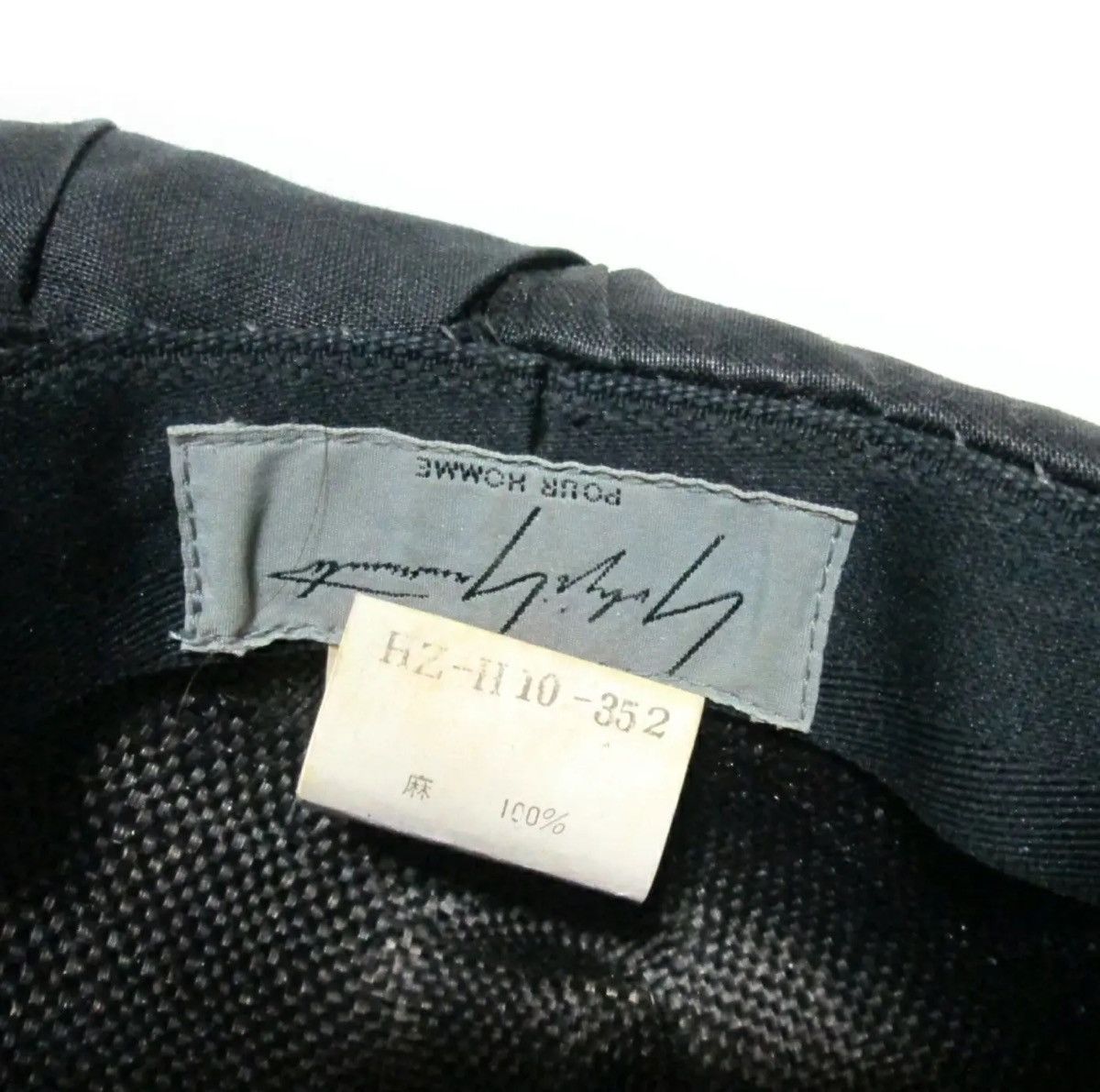 Yohji Yamamoto Yohji Yamamoto Pour Homme SS92 Linen Wrap Turban Size ONE SIZE - 8 Thumbnail