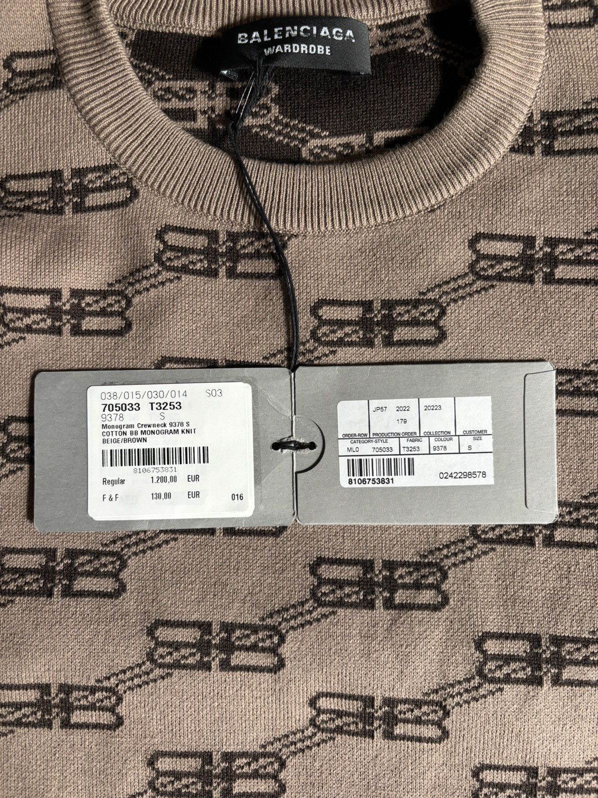Balenciaga Balenciaga BB Monogram Knit Crewneck Size US M / EU 48-50 / 2 - 5 Thumbnail
