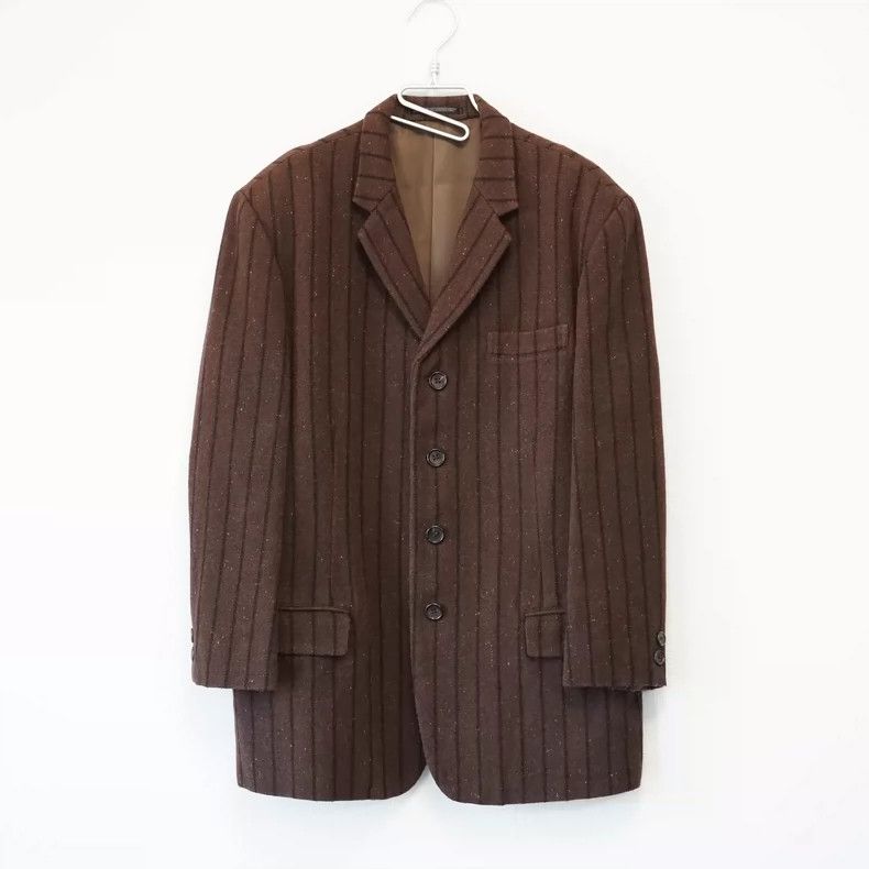 Yohji Yamamoto Yohji Yamamoto 93 AW Stripe and Dots Sheepskin Jacket 2505- Size US M / EU 48-50 / 2 - 1 Thumbnail