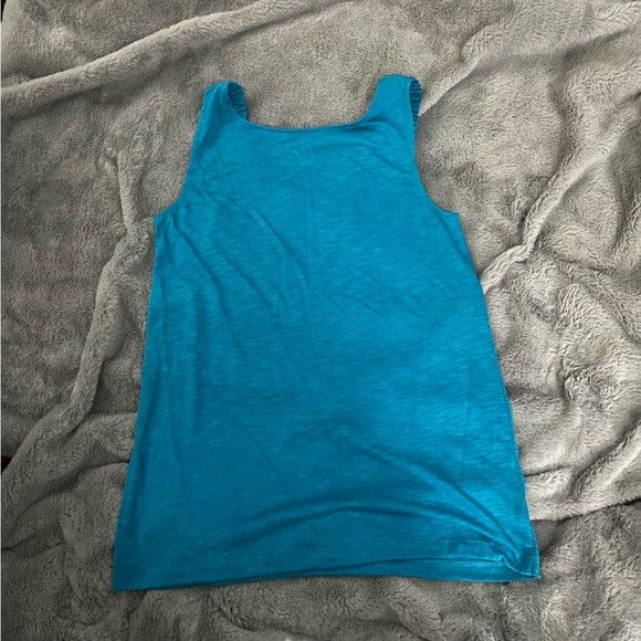 Loft Loft blue ruffle tank top size small Size S / US 4 / IT 40 - 2 Thumbnail