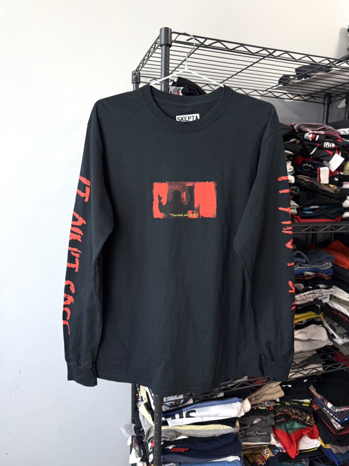 Skepta Rare Skepta The Heat Will Bang Longsleeve Rap Streetwear Size US M / EU 48-50 / 2 - 1 Thumbnail