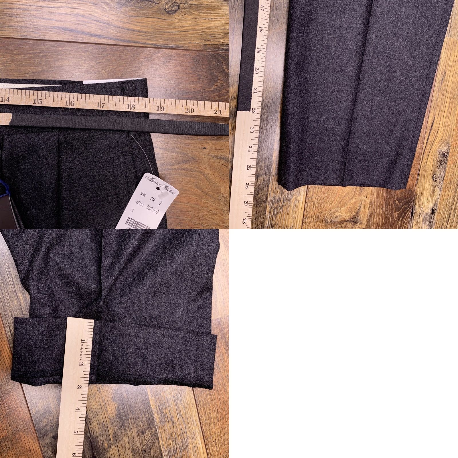 Brooks Brothers Brooks Brothers Madison Pants W38 Gray Wool Vitale Barberis Canonico New Size US 38 / EU 54 - 9 Thumbnail