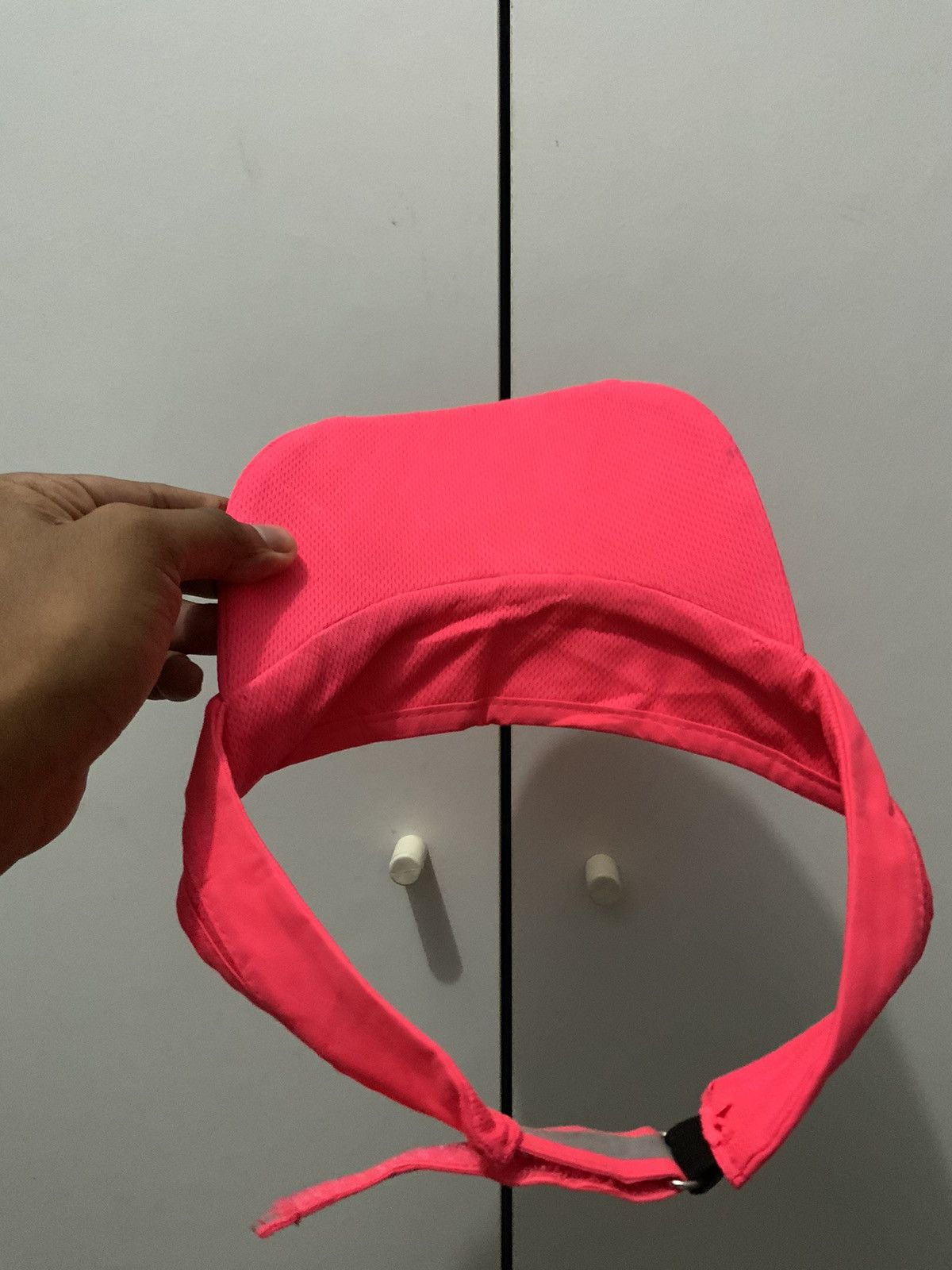 Japanese Brand Kalenji Spellout Pink Visor Hat Size ONE SIZE - 7 Thumbnail