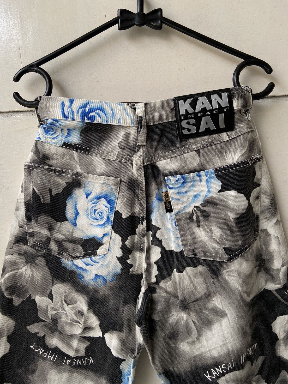 Kansai Yamamoto KANSAI IMPACT Flower Patterned Jeans Size US 28 / EU 44 - 15 Thumbnail
