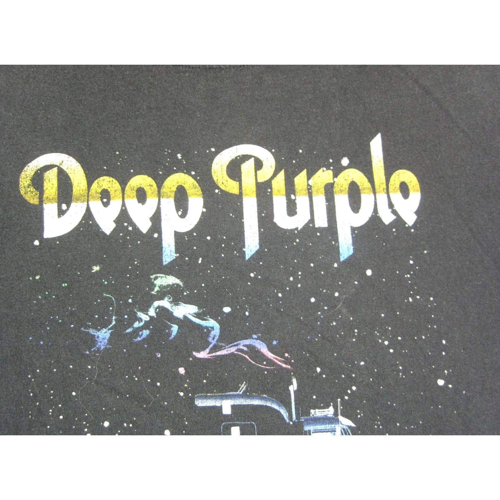 Vintage VINTAGE Deep Purple Shirt Mens L Black Classic Rock Band Space Truckin 90s Size US L / EU 52-54 / 3 - 3 Thumbnail