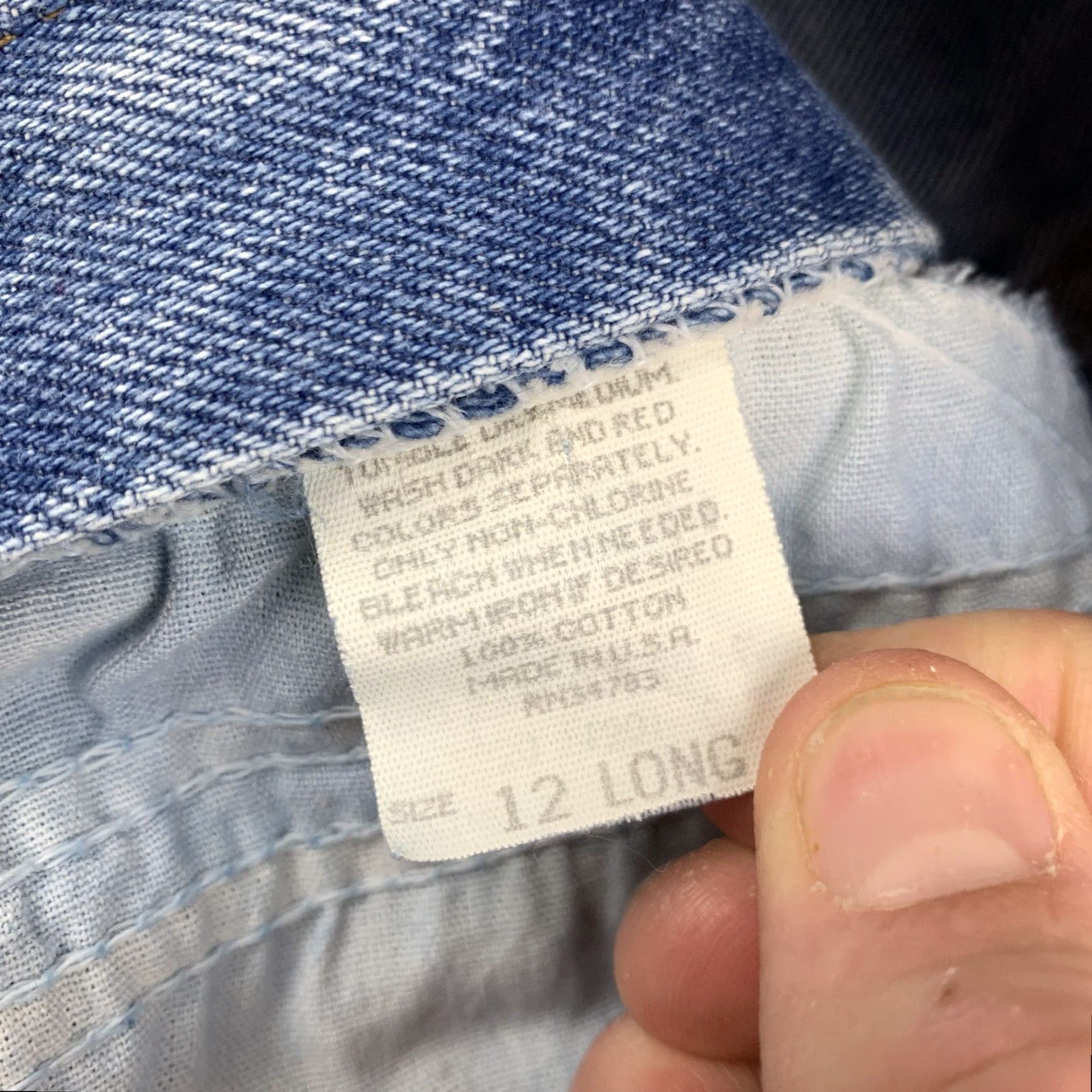 Lee VINTAGE Lee Riders Womens Jeans 12 Long High Blue 90s Denim American Mom Regular Womens 33in Inseam Rise High Size 34" / US 12 / IT 48 - 7 Thumbnail