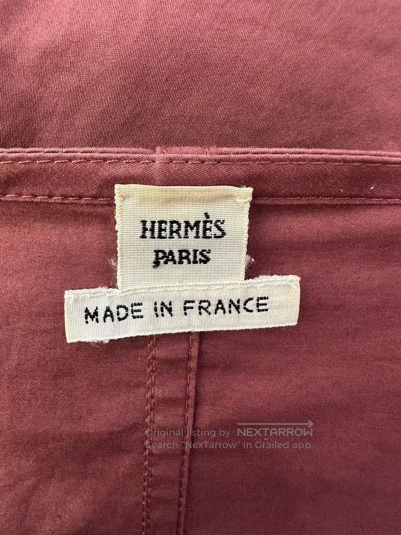 Hermes Hermes Burgundy coverall short work jacket Size XS / US 0-2 / IT 36-38 - 5 Thumbnail