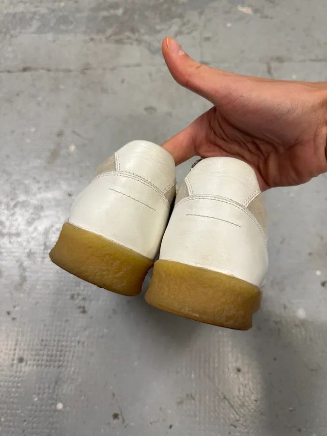 Maison Margiela Maison Margiela White Low Leather Shoes Size US 8 / EU 41 - 7 Thumbnail