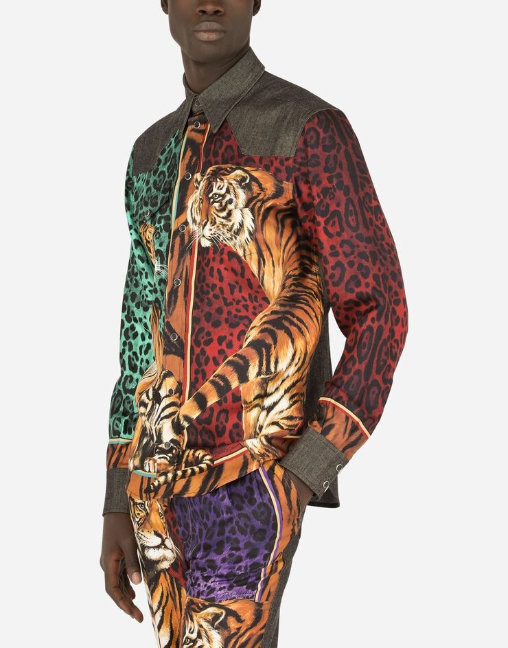 Dolce & Gabbana o1y0125 Patterned Shirt in Multicolor Size US XS / EU 42 / 0 - 4 Thumbnail