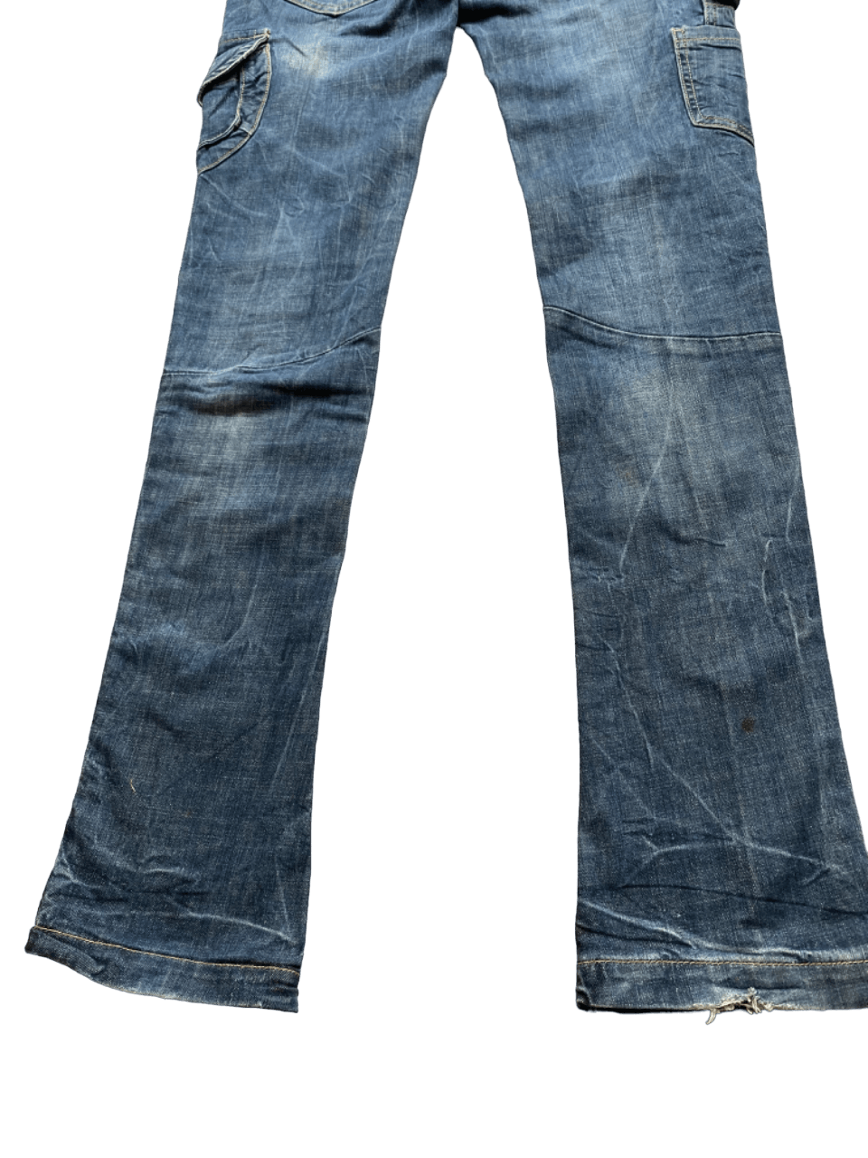 Japanese Brand Slim Amiri inspired Distressed Multipocket TRF Jeans Size 32" / US 10 / IT 46 - 4 Thumbnail