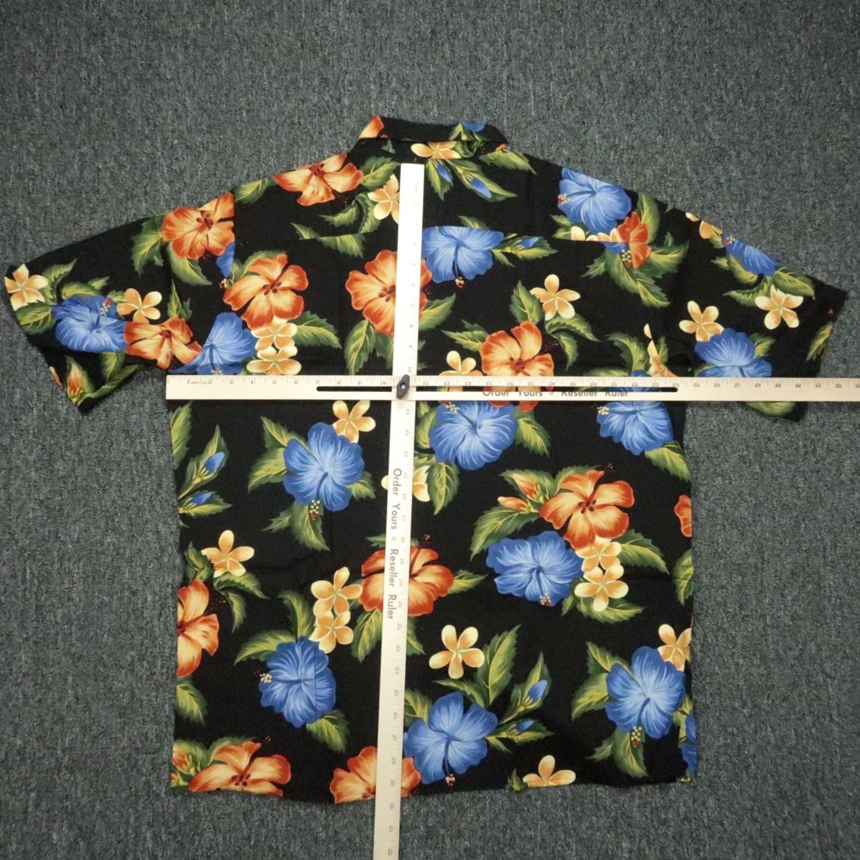 Reyn Spooner Reyn Spooner Shirt Mens Large Black Hibiscus Floral Rayon Short Sleeve NWT Size US L / EU 52-54 / 3 - 6 Thumbnail