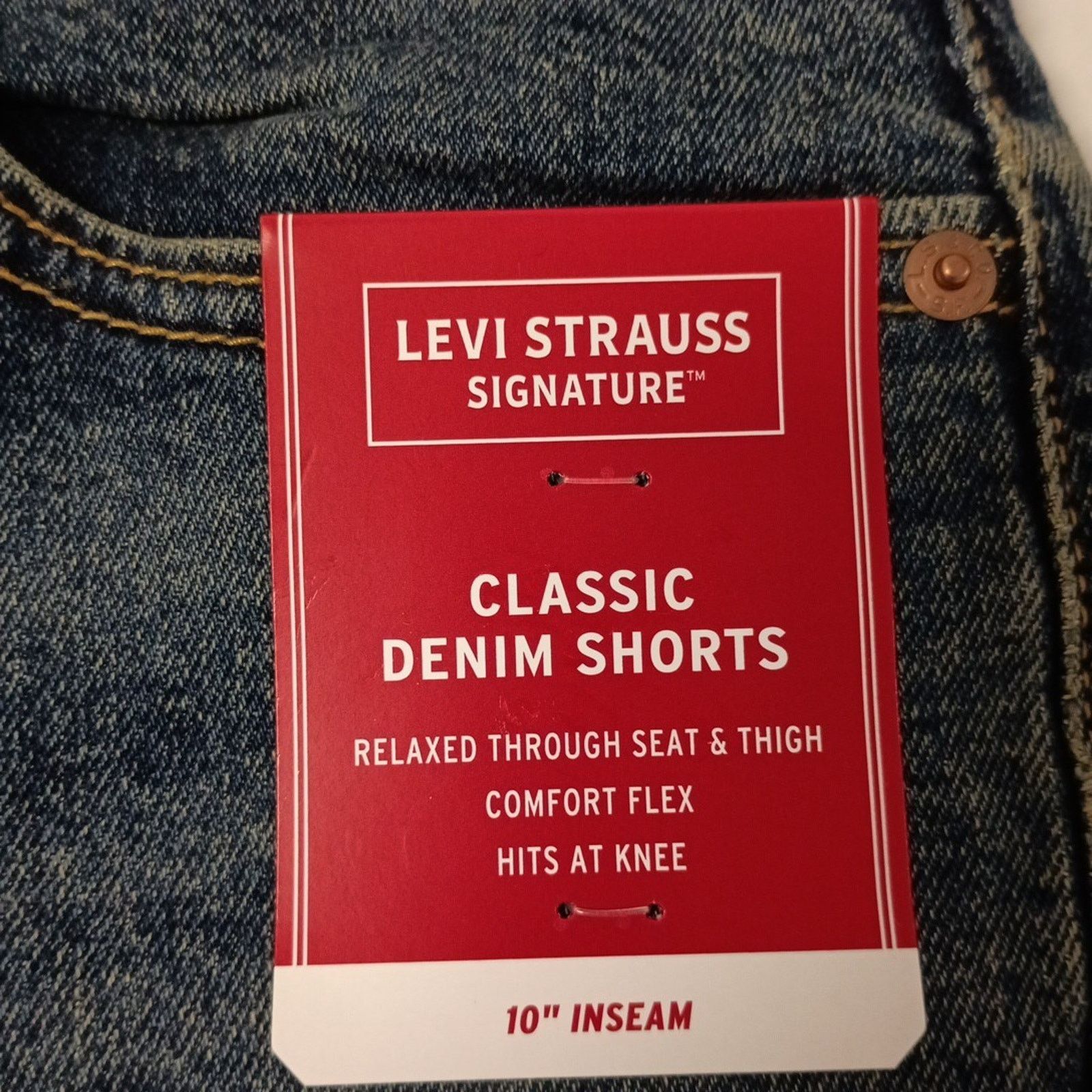 Levi's Levi Strauss Signature Shorts Men's 28 Blue Classic Flex Size US 28 / EU 44 - 2 Thumbnail