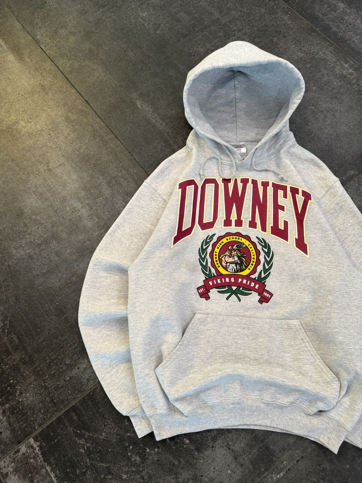 Jerzees Vintage Y2K Downey Vikings Pride Hoodie Sweatshirt Size US M / EU 48-50 / 2 - 2 Thumbnail