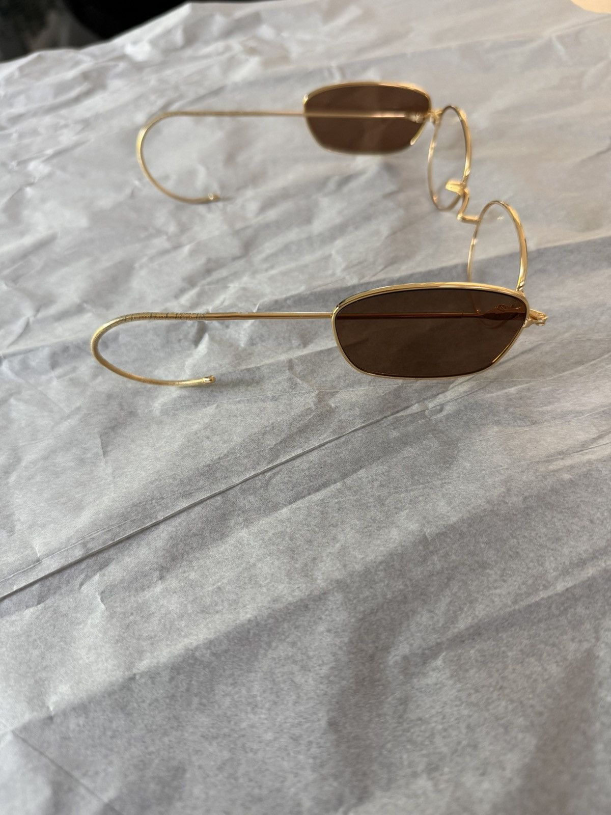 KOZABURO Kozaburo SS24 Blinker Glasses Shiny Gold Size ONE SIZE - 5 Thumbnail