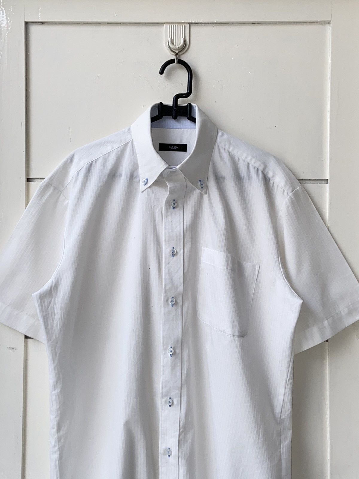 Designer × Japanese Brand × Yohji Yamamoto SACSNY Y’SACCS White Shirt Size US M / EU 48-50 / 2 - 2 Thumbnail