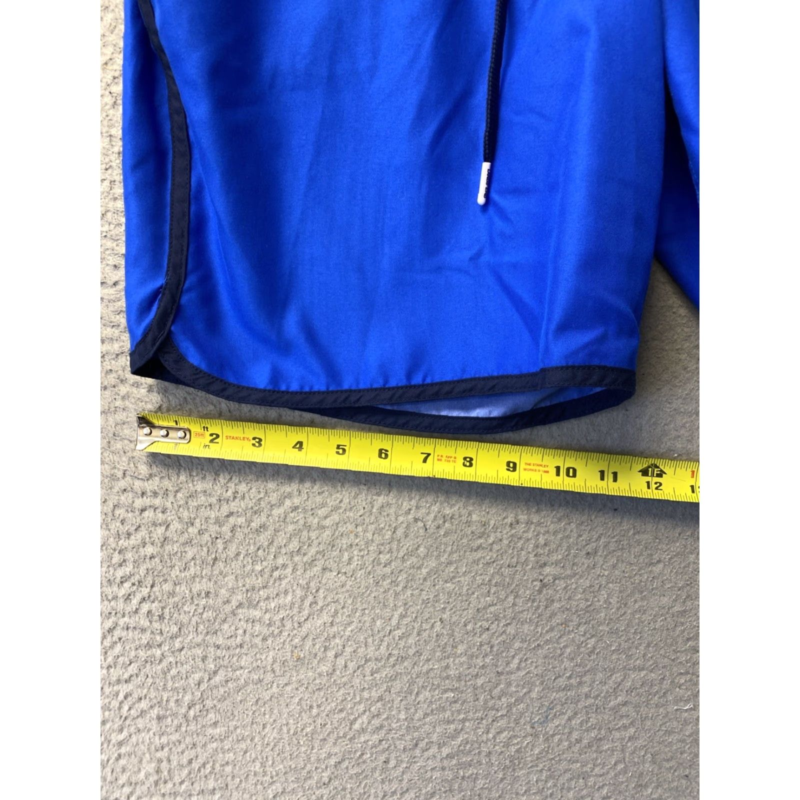 Lands' End Lands' End Mens Trunks Beach Colorful Blue Lined Swim Shorts 10in Inseam Regular Waist 36in Flat Front Pockets Easy Care Size US 33 - 6 Thumbnail