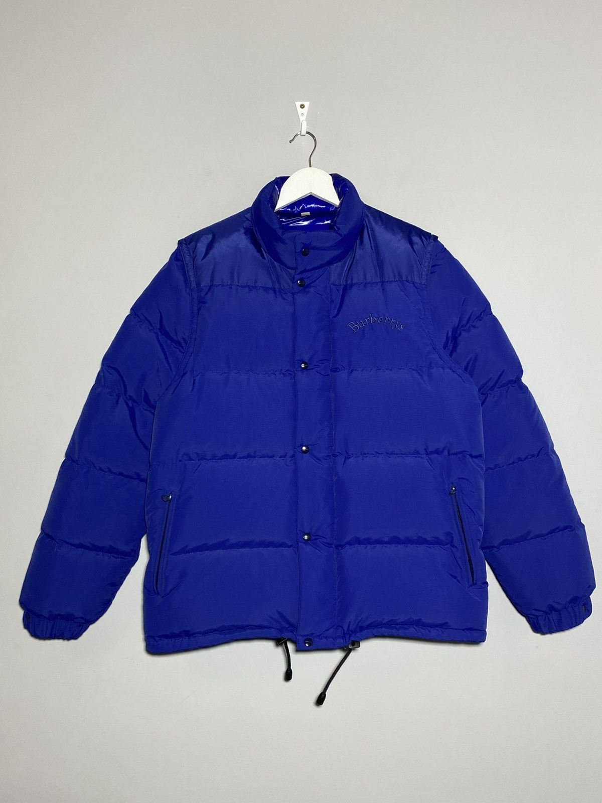 Burberry Burberry Detachable Sleeve Down Filled Jacket Royal Blue Size US M / EU 48-50 / 2 - 1 Thumbnail