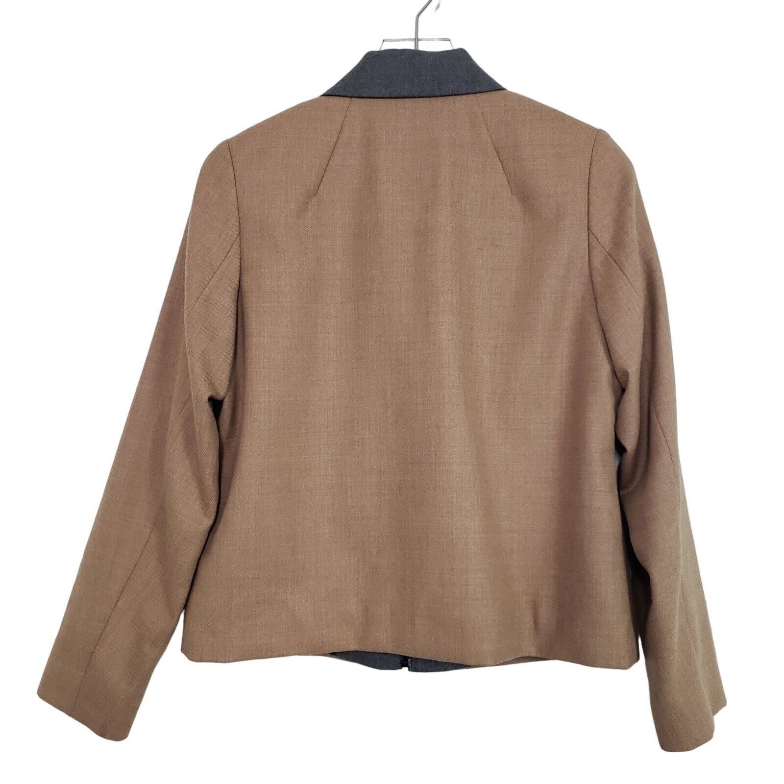 Pendleton Pendleton Virgin Wool Neutral Jacket Womens Size 10 Tan Gray Size L / US 10 / IT 46 - 8 Thumbnail