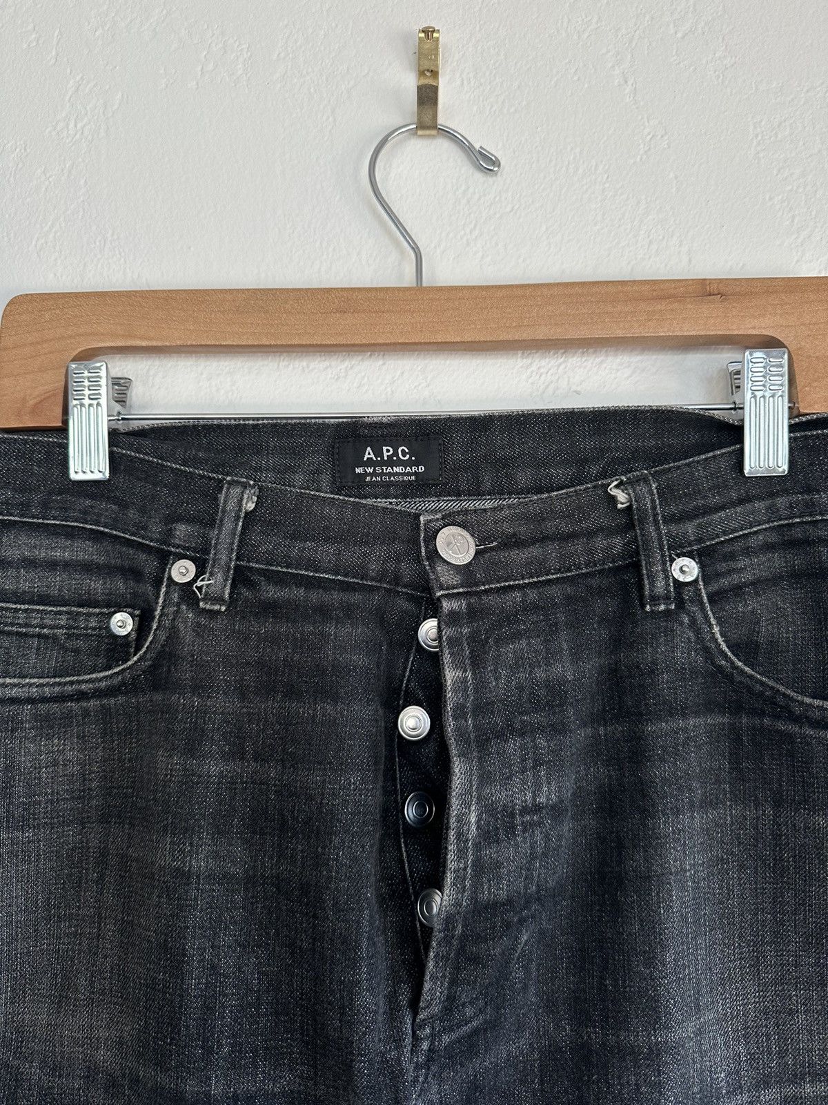 A.P.C. A.P.C. New Standard Denim (Black) Size US 35 - 3 Thumbnail