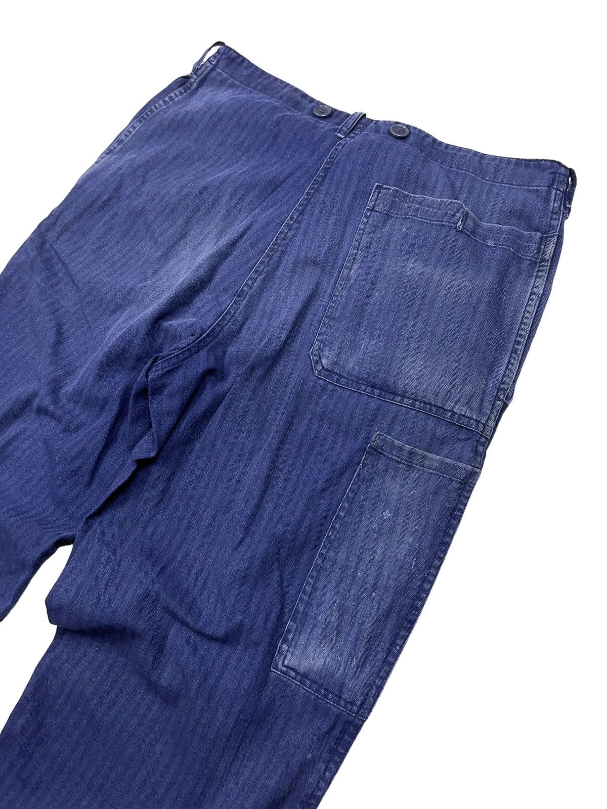 Le Laboureur Vintage 70s Faded Distressed French Sanfor Pants Size US 32 / EU 48 - 10 Thumbnail