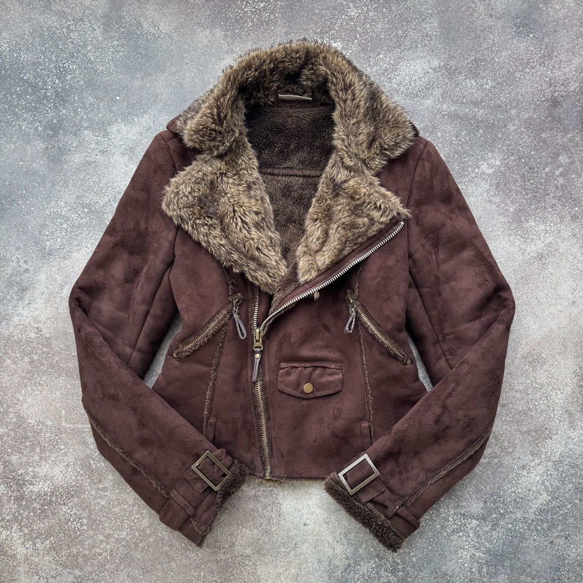 Hysteric Glamour Y2K / Boho Vintage Faux Fur Shearling/Sheepskin Style Jacket Size M / US 6-8 / IT 42-44 - 1 Thumbnail
