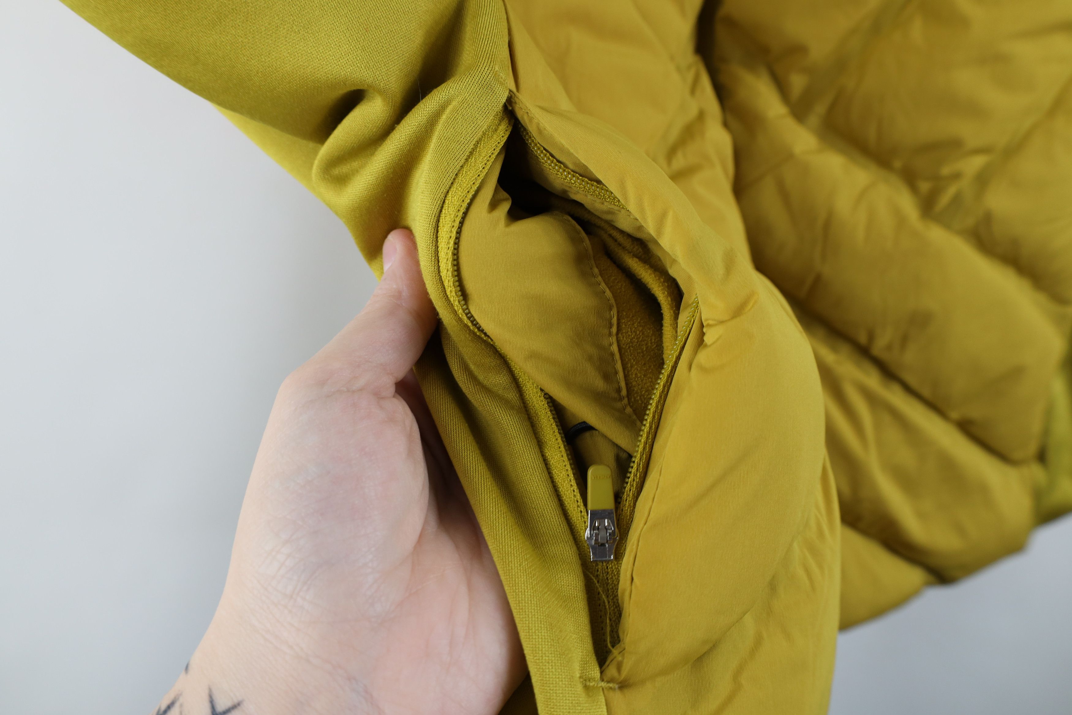 Athleta × Vintage Athleta Down Insulated Full Zip Puffer Vest Jacket Yellow Size XXL / US 16-18 / IT 52-54 - 8 Thumbnail