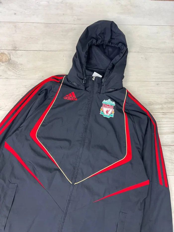 Adidas Vintage Adidas Liverpool 2009 2010 Windbreaker Jacket Size US M / EU 48-50 / 2 - 2 Thumbnail