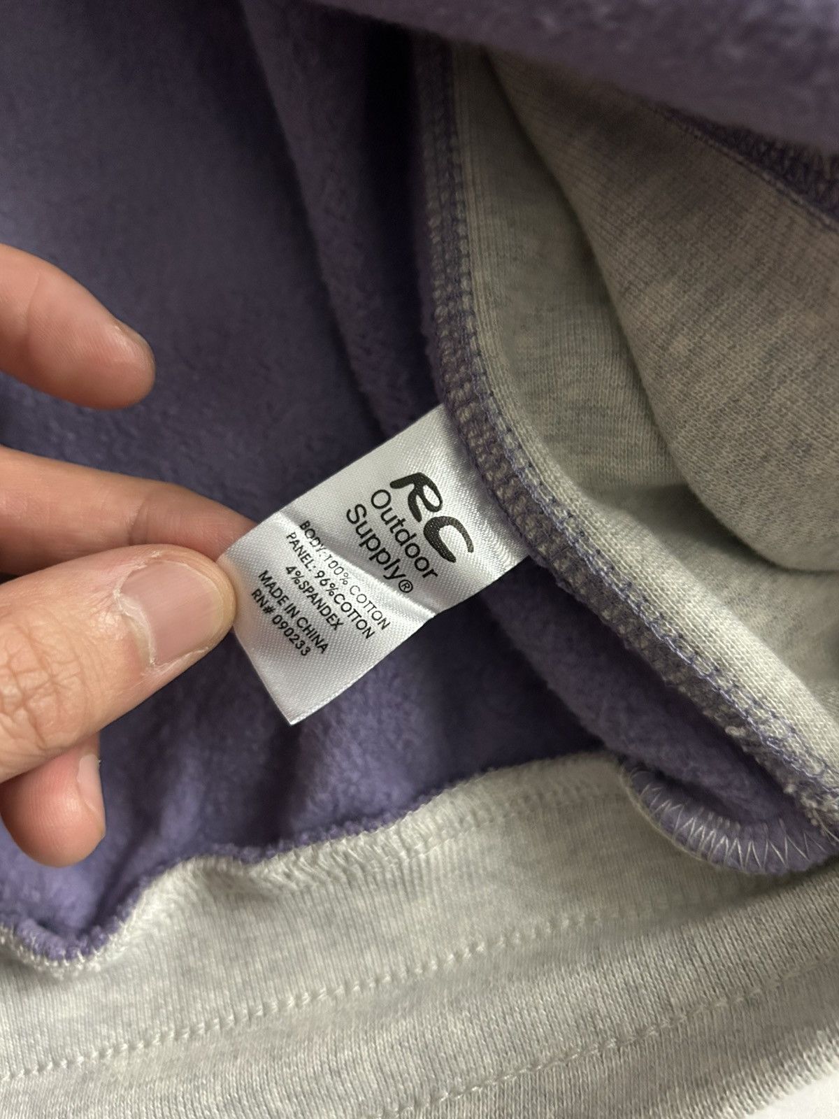 Reese Cooper Reese Cooper Hoodie Outdoor Supply Sweatshirt Zip Lavender Size US M / EU 48-50 / 2 - 6 Thumbnail