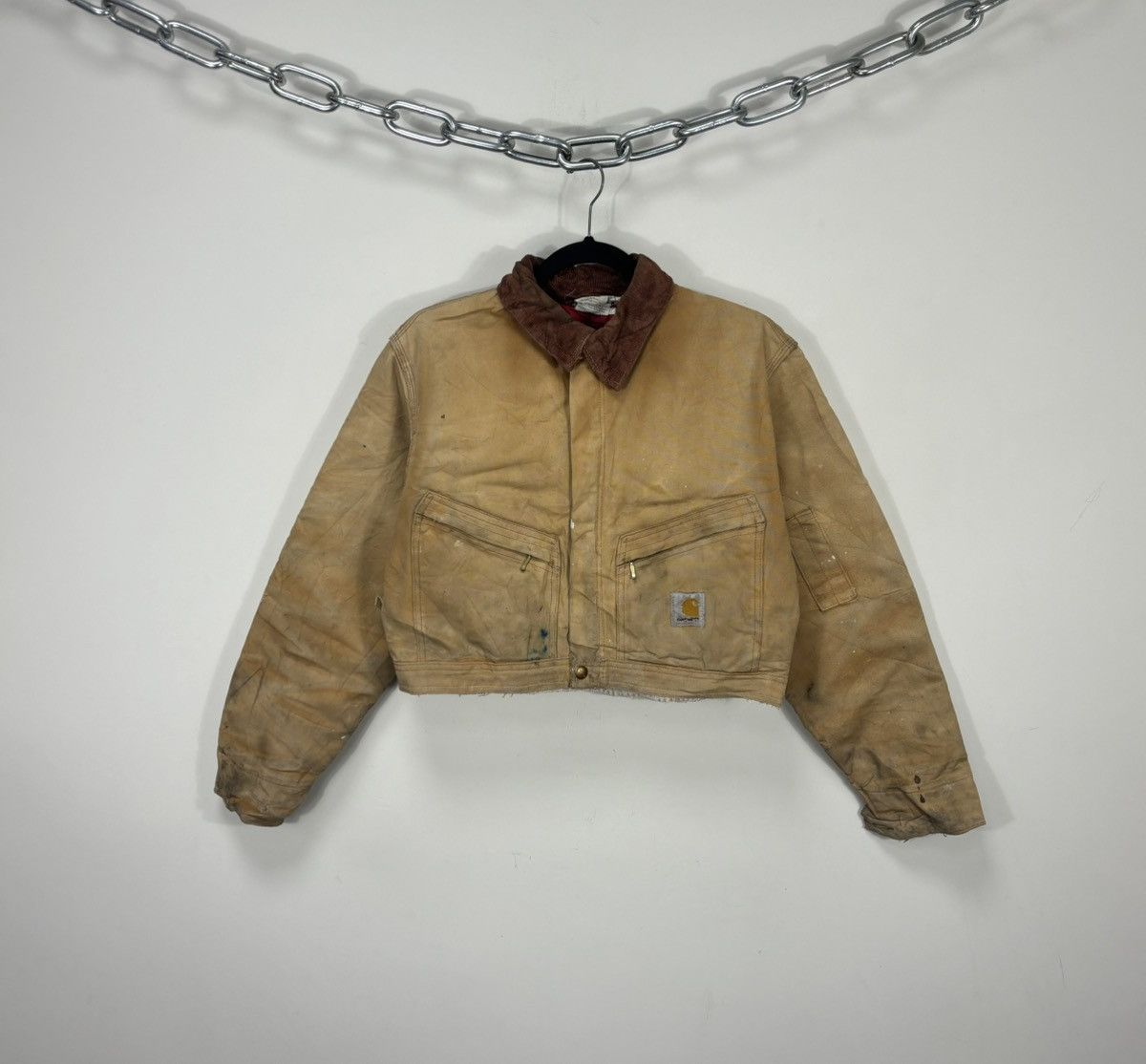 Carhartt Vintage 90s Carhartt Y2K Faded Boxy Cropped Detroit Jacket Size US M / EU 48-50 / 2 - 1 Thumbnail